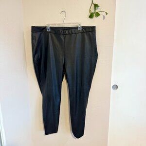 Eloquii Black Leather Pants